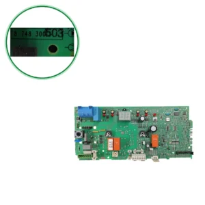 Placa electrónica Bosch 8 748 300 503 · Junkers ZWSE 28-4 MFA, ZWC 24 1MF 2A, ZWC 23 1MF 2A y ZWC 28-1 MFA 23