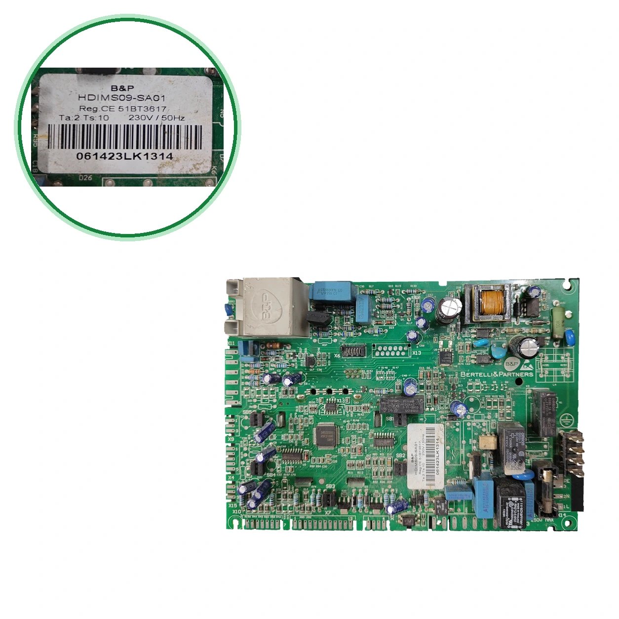 PCB Electrónica B&P HDIMS09-SA01 Para Biasi RinNOVA NOx M295 24 · PCB 860383.3