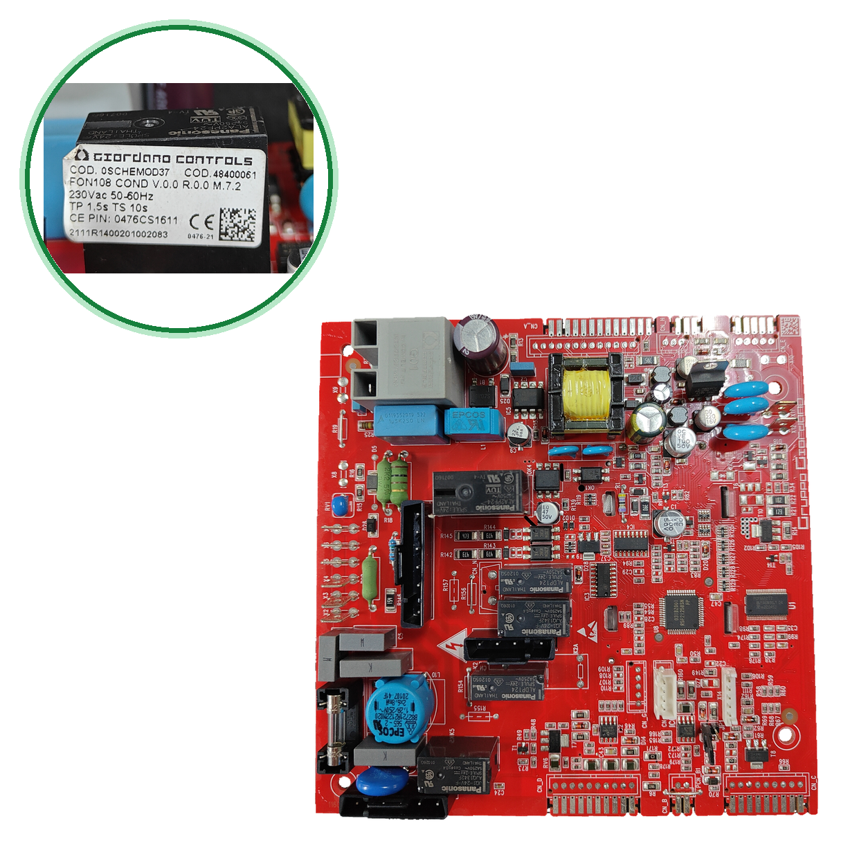 Giordano Controls FON108 PCB · 48400061 for Fagor Natur 24281 N