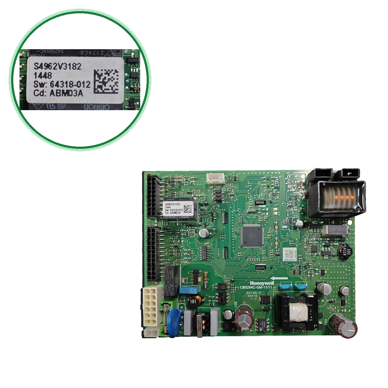 PCB Electrónica Honeywell ABM03A · S4962V3182 Para Ferroli BlueHelix Pro 32C