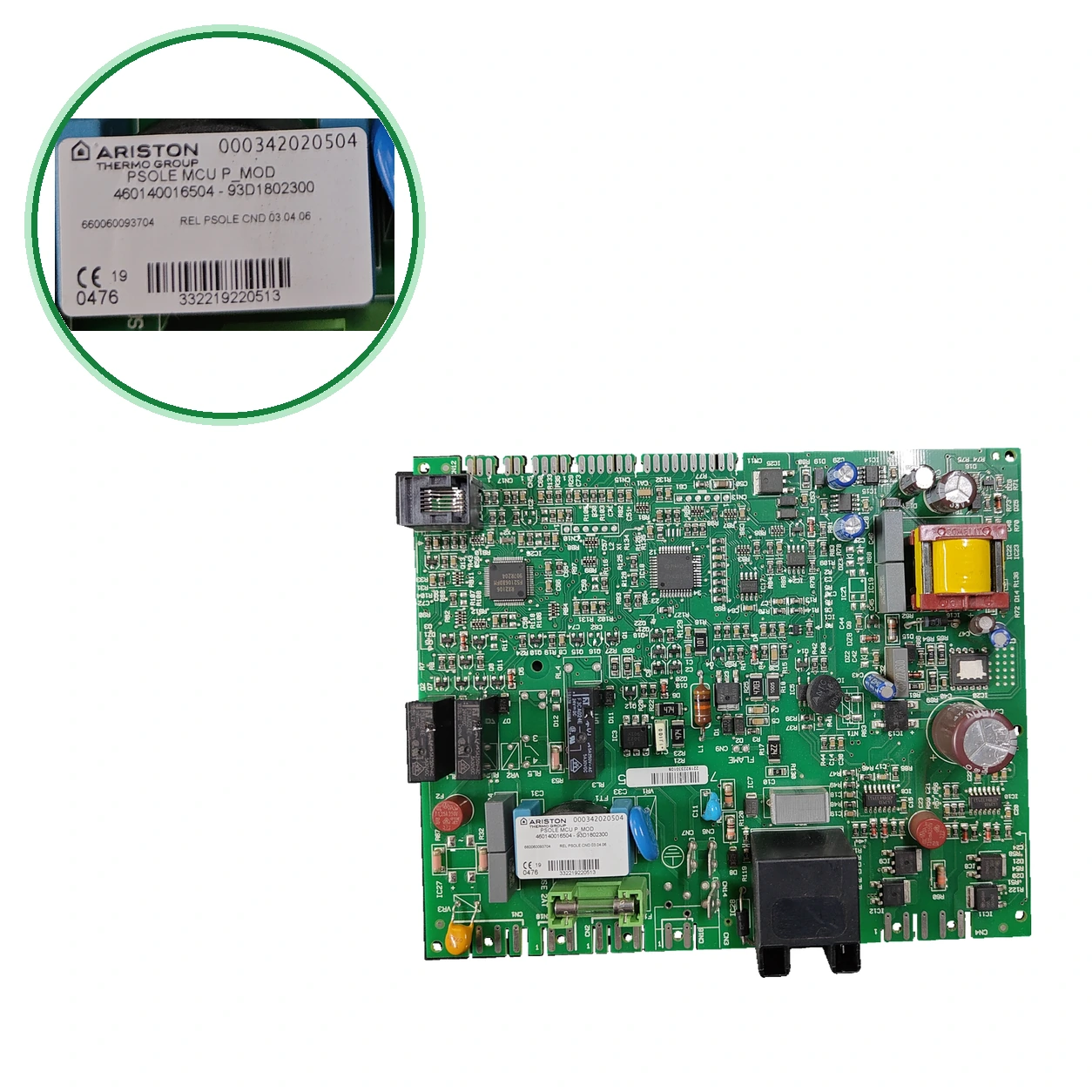 Ariston PCB · PSOLE MCU P_MOD · PLC376