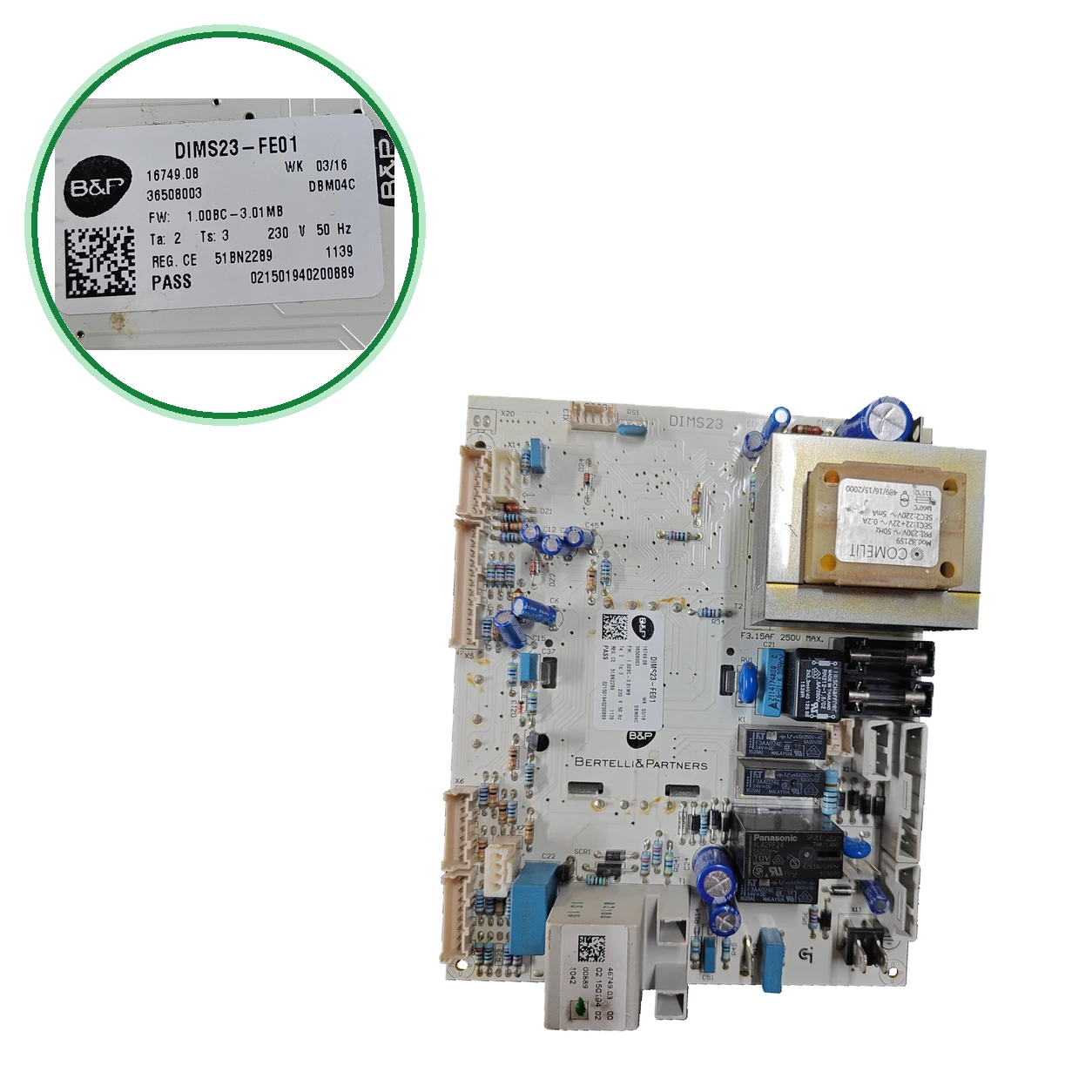 Placa Electrónica Ferroli DIMS23-FE01 / DBM04C · Kit 39821523 (36508003) Para Econcept