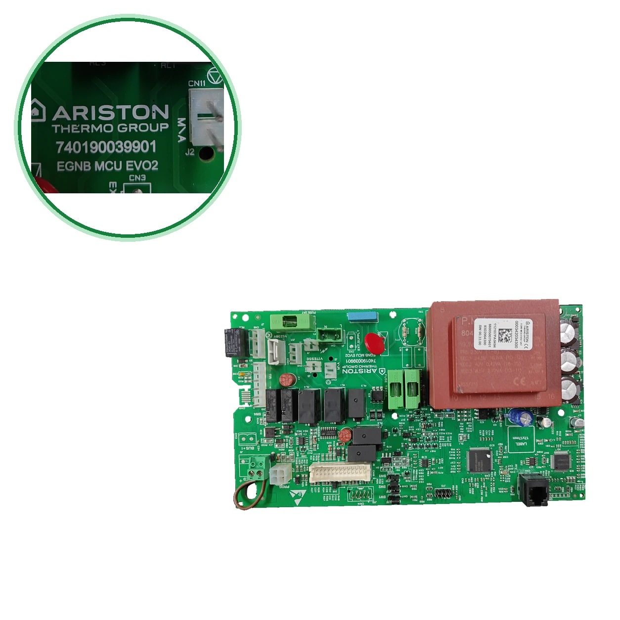 Placa Electrónica Ariston EGNB MCU EVO2 · 740190039901 Para Chaffoteaux MX2 24 CF