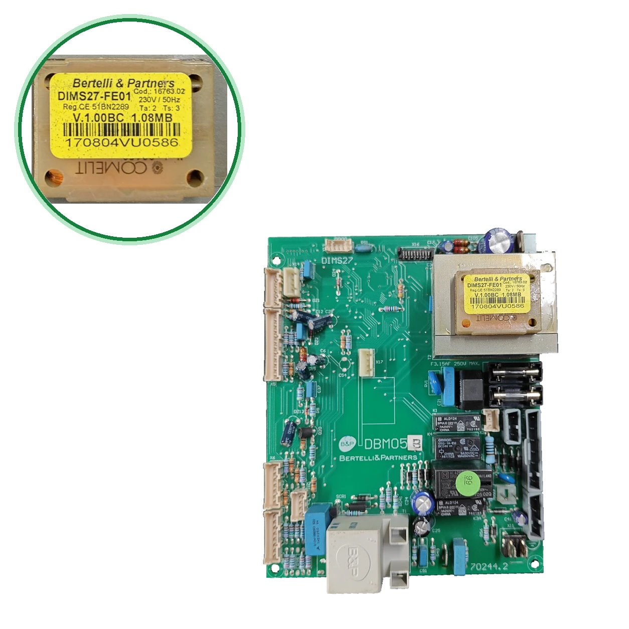 Placa Electrónica Bertelli & Partners DBM05 · DIMS27-FE01 Para Ferroli Econcept Top 35A