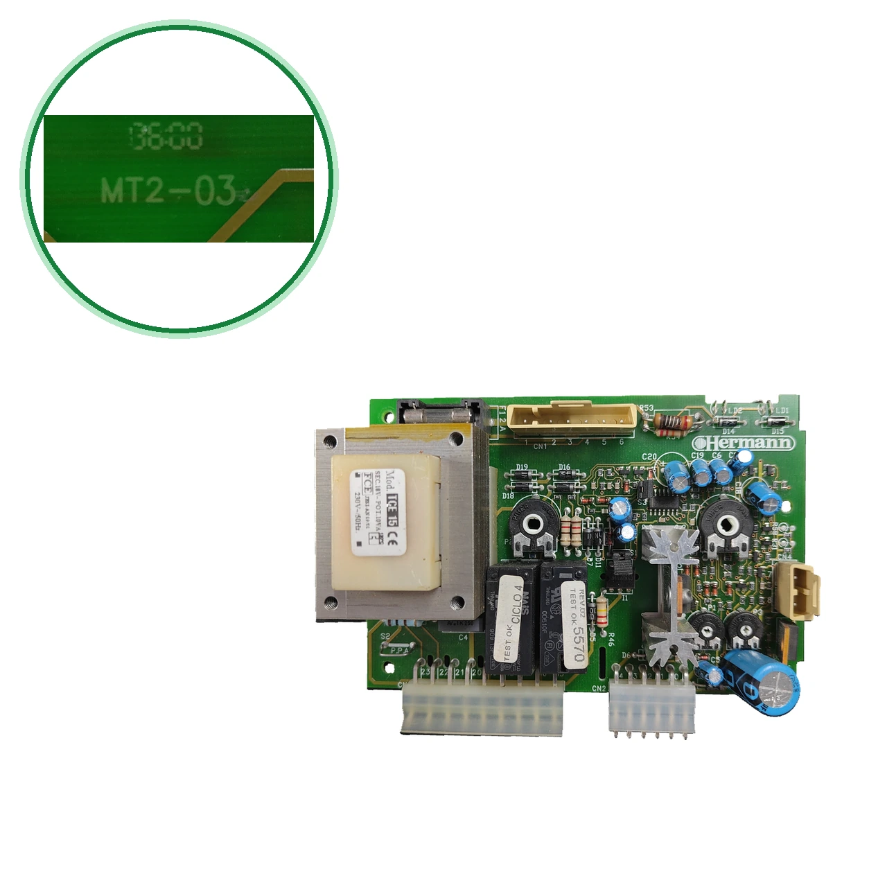 Placa Electrónica TecnoElettronica MT2-03 Para Hermann Renova Micra 23 SE