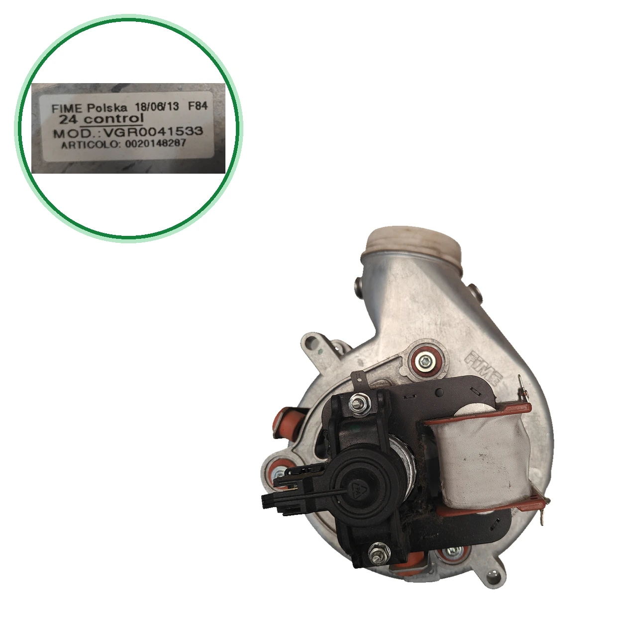 Extractor FIME Polska VGR0041533 pour Saunier Duval Thema NOx F 25-B/2 · 0020148287