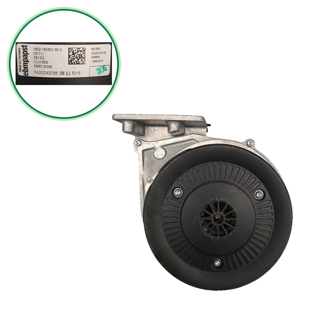 Extractor Ebm-papst NRG118/0800-3612-031111 Para Saunier Duval Condens · 0020070578 / 0020070595