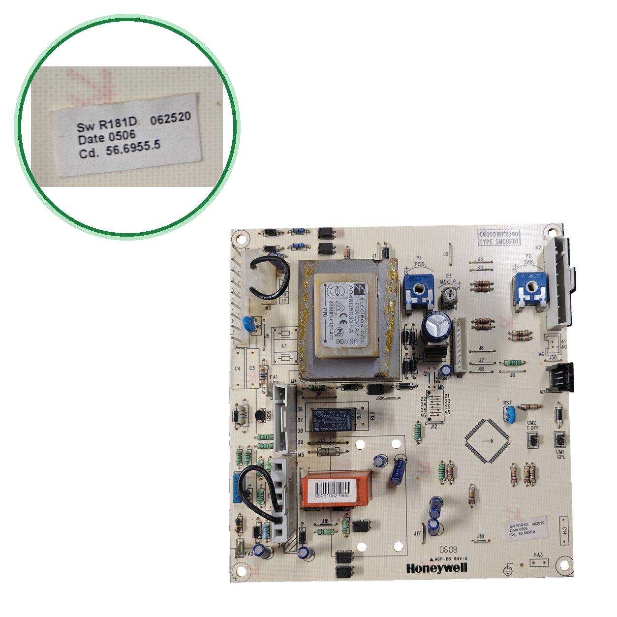 Placa Electrónica Baxi ECO 240 FI Honeywell SM11450 Ref. 5669550