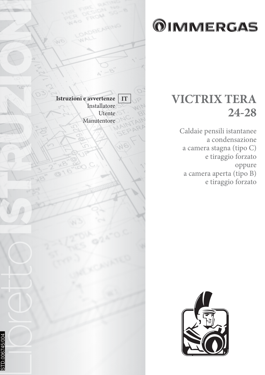 Portada original del manual VICTRIX TERA 24–28