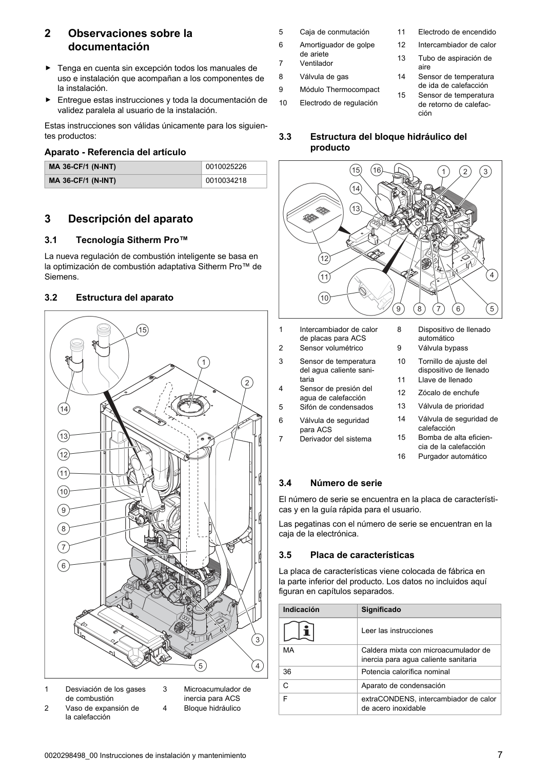 Original component diagram: Saunier Duval IsoFast H-Condens